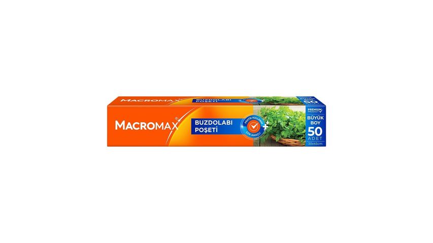 Macromax Buzdolabı Poşeti Büyük Boy - 50'li Paket