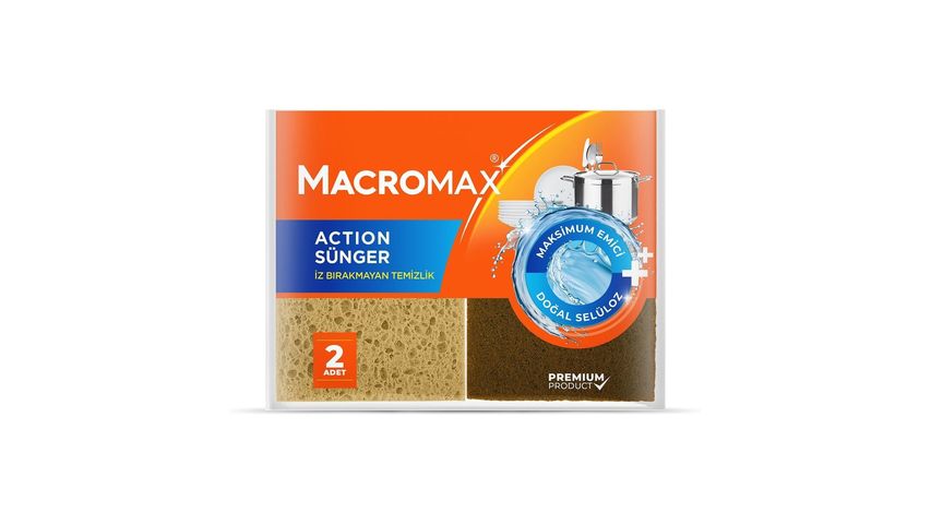 Macromax Action Sünger 2 Adet