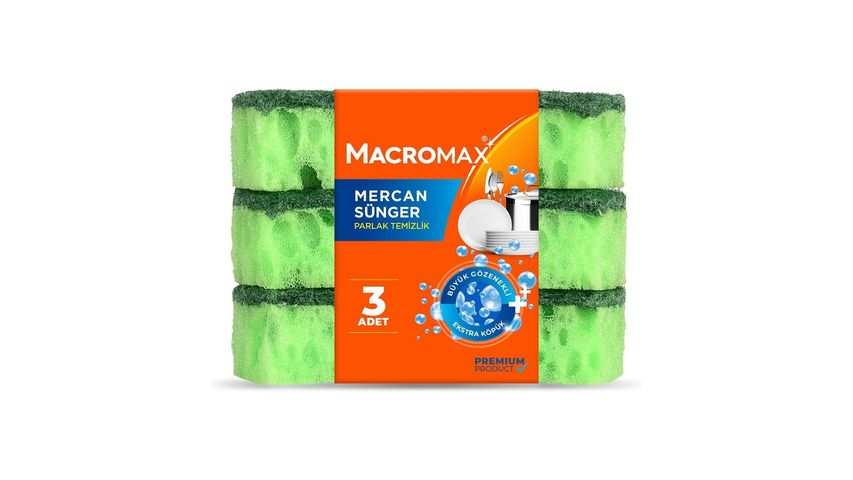 Macromax Coral Sponge 3-piece