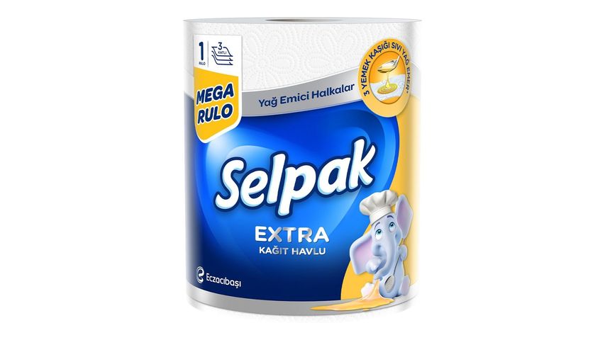 Selpak® 1=3 Yağ Emici Mega Rulo Havlu