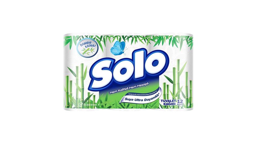 Solo Bamboo Infused Toilet Paper 12 pcs
