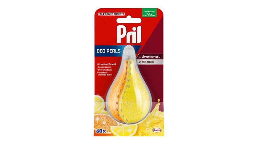 Pril Deo Perls Limon 60 Yıkama Bulaşık Makinesi Kokusu