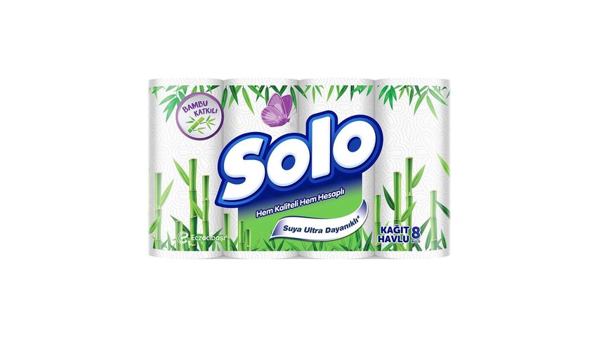 Solo Bambu Katkılı Kağıt Havlu 8'li