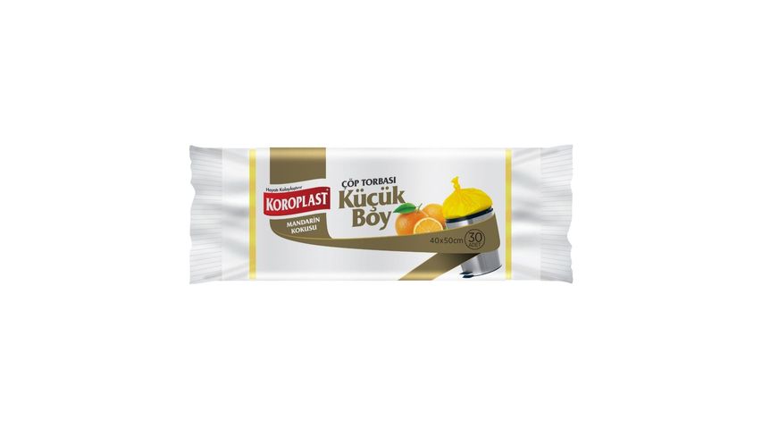 Koroplast Mandarin Kokulu Küçük Boy Çöp Poşeti 30'lu