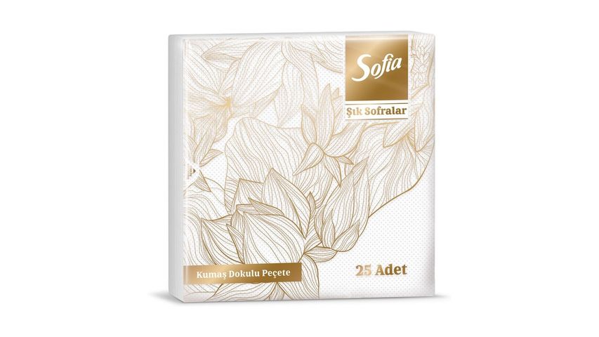 Sofia Kumaş Dokulu Peçete 25'li
