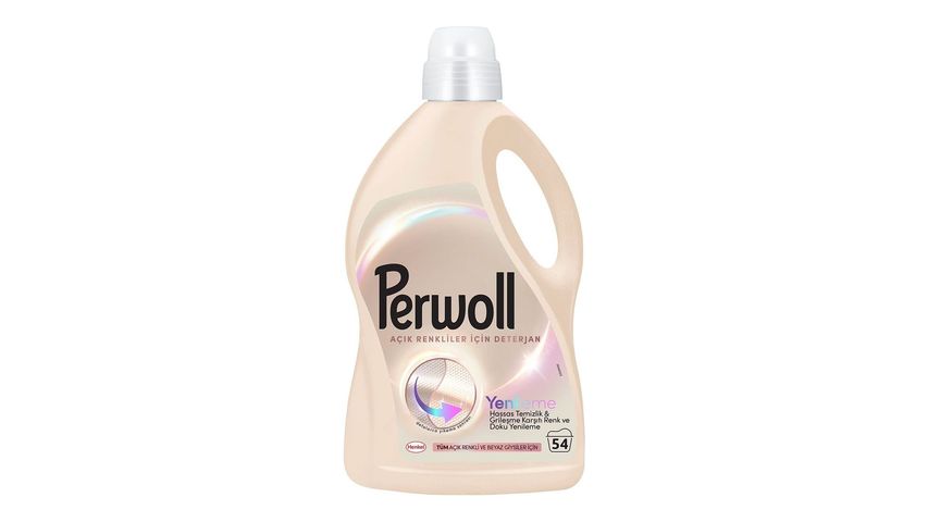 Perwoll Hassas Bakım Sıvı Çamaşır Deterjanı Açık Renkliler 54 Yıkama 2.97 L