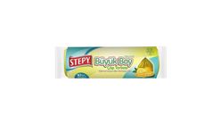 Stepy Large Drawstring Lemon Scented Garbage Bags, 10 Pieces