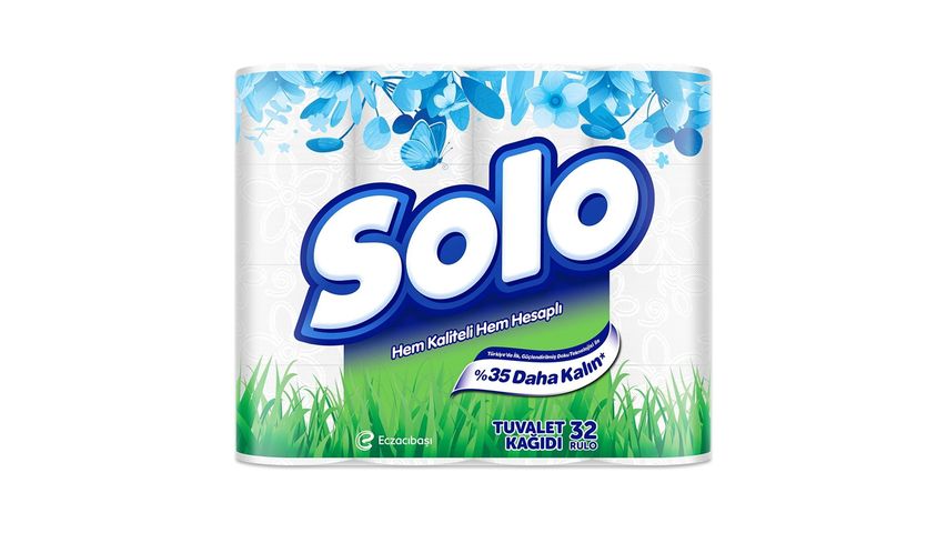 Solo Double Ply Toilet Paper 32 pcs