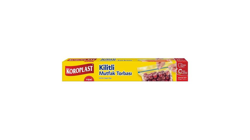 Koroplast Ziplock Kitchen Bags Large Pack of 10