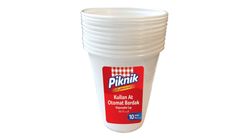 Piknik Disposable Vending Machine Cups 10 Pieces