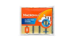 Macromax Classic Green Sponge 5-Pack