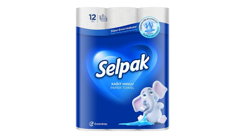 Selpak® Kağıt Havlu 12 Adet - 3 Katlı