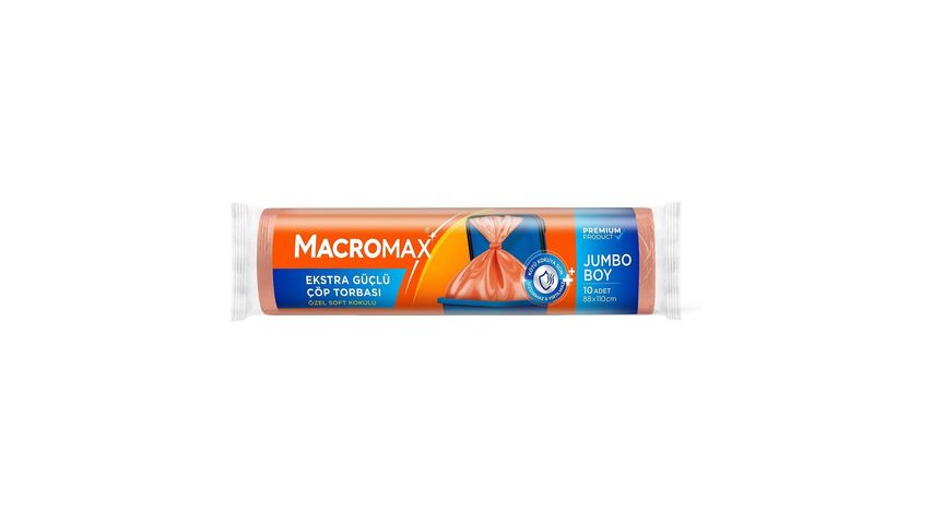 Macromax Extra Strong Garbage Bags Jumbo Size 10 Pieces