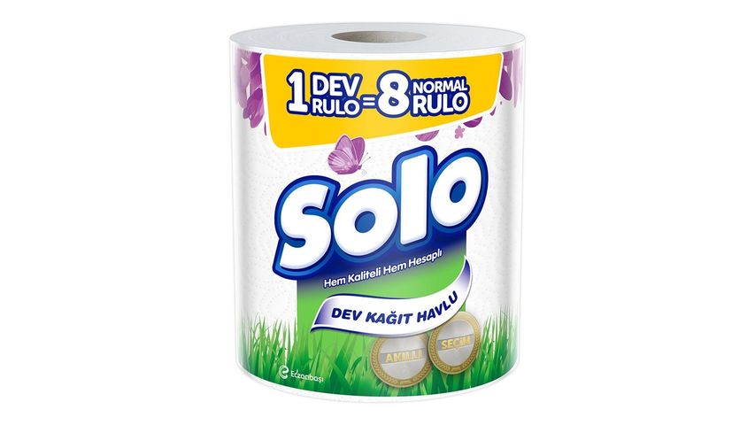 Solo Akıllı Seçim Kağıt Havlu 1'=8 Dev Rulo