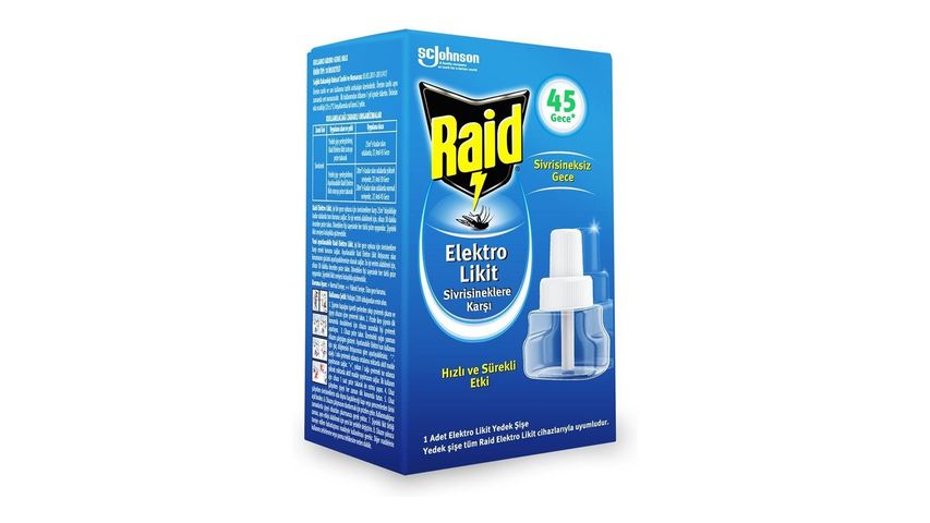 Raid Sinek Kovucu Elektrolikit 45 Gece Yedek 27.4 ml