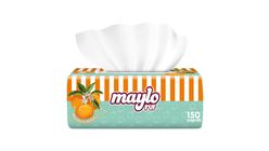 Maylo Mandarin Scented Puff Tissue 150 Pieces