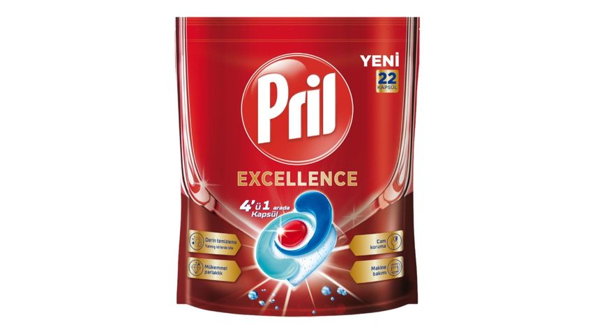 Pril Excellence Bulaşık Makinesi Tableti 22 Kapsül