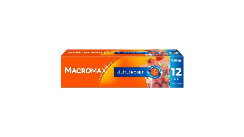 Macromax Kilitli Poşet 12'li