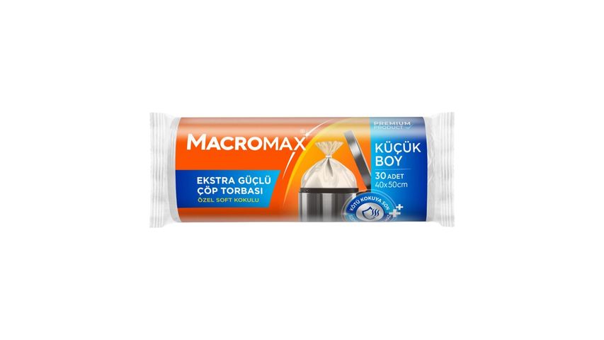 Macromax Extra Strong Garbage Bags Small Size 30 Pieces