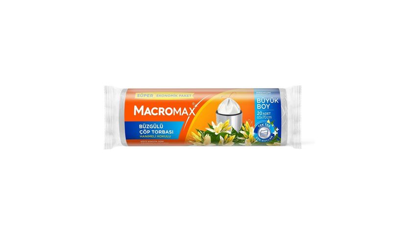 Macromax Honeysuckle Scented Drawstring Garbage Bags Large 20 Pack