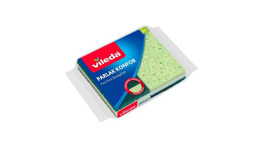 Vileda Parlak Konfor 2'li Bulaşık Süngeri