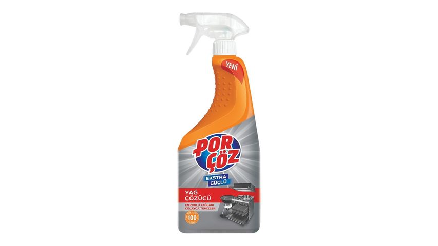 Porçöz Ekstra Güçlü Yağ Çözücü Sprey 750 ml