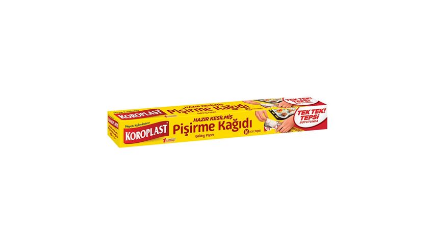 Koroplast Pişirme Kağıdı Hazır Kesilmiş 16 Adet