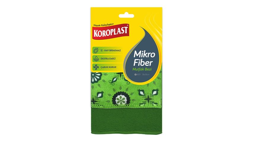 Koroplast Mikrofiber Mutfak Bezi 30 x 30 cm - 2 Adet