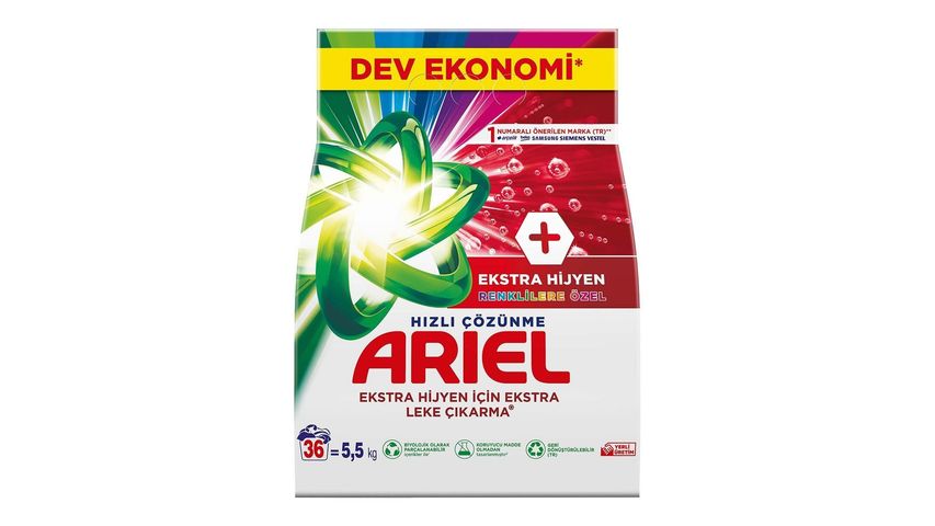 Ariel Oxi AquaPudra Powder Detergent for Colored Clothes 5.5 kg