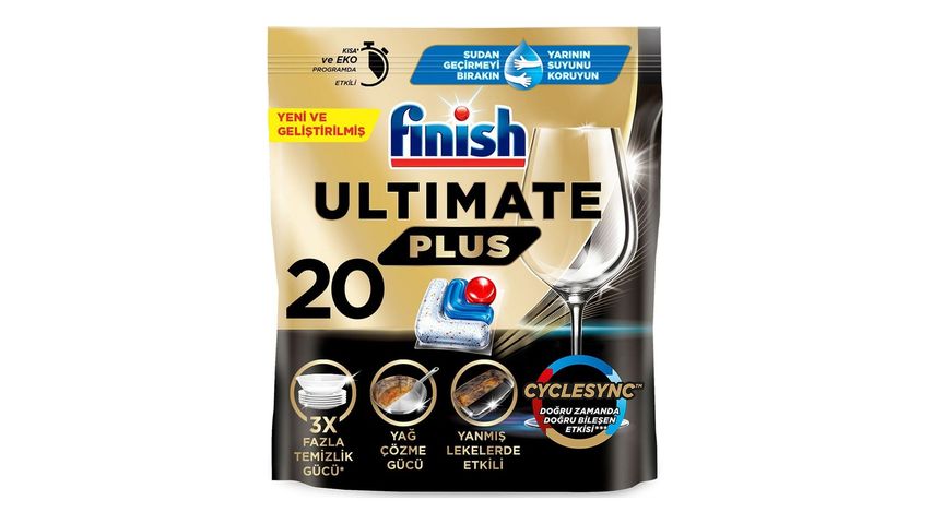 Finish Ultimate Plus Bulaşık Makinesi Tableti 20 Adet