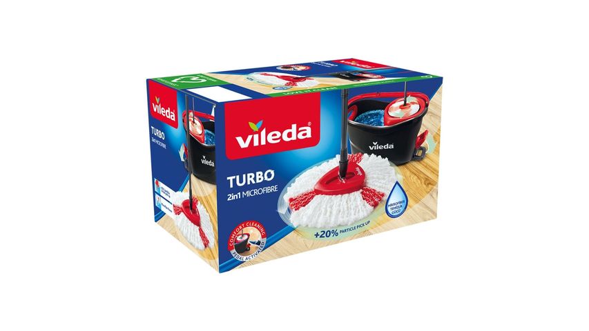 Vileda Turbo 2'si 1 Arada Mikrofiber Temizlik Seti
