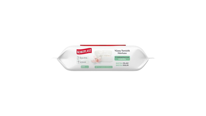 Koroplast Surface Cleaning Towel White Soap Scented 100 Pieces
