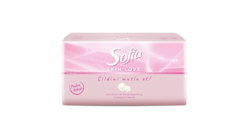 Sofia Skin Love Pudra Kokulu Mendil 100'lü