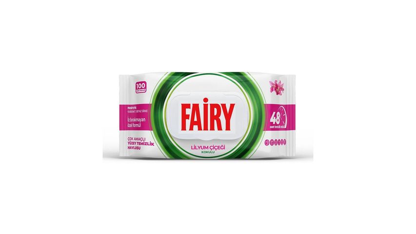 Fairy Lily Flower Scented Surface Cleaning Towel 100 Pieces