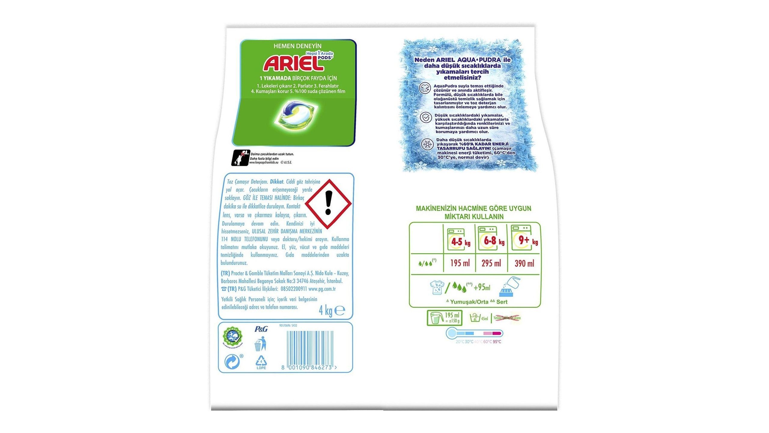 Buy Ariel Mountain Breeze Aquapudra Powder Detergent for Colored