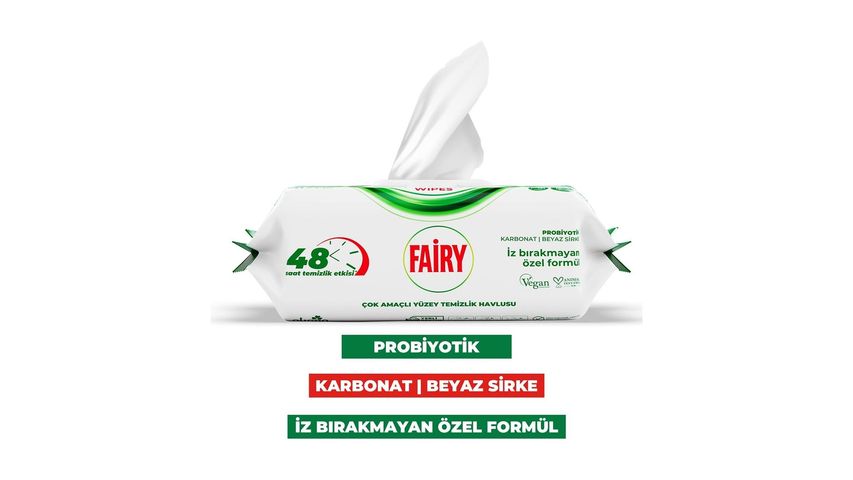 fairyaksan Fairy White Soap Scented Surface Cleaning Towels, 100 pcs