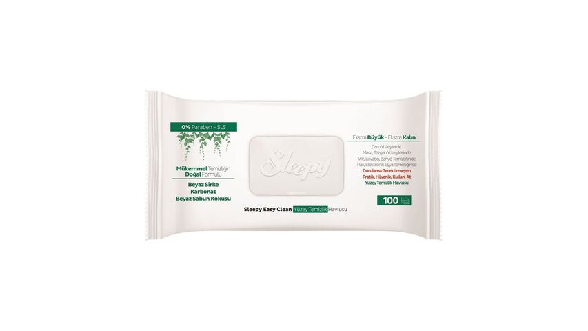 Sleepy Easy Clean Yüzey Temizlik Havlusu 100'lü