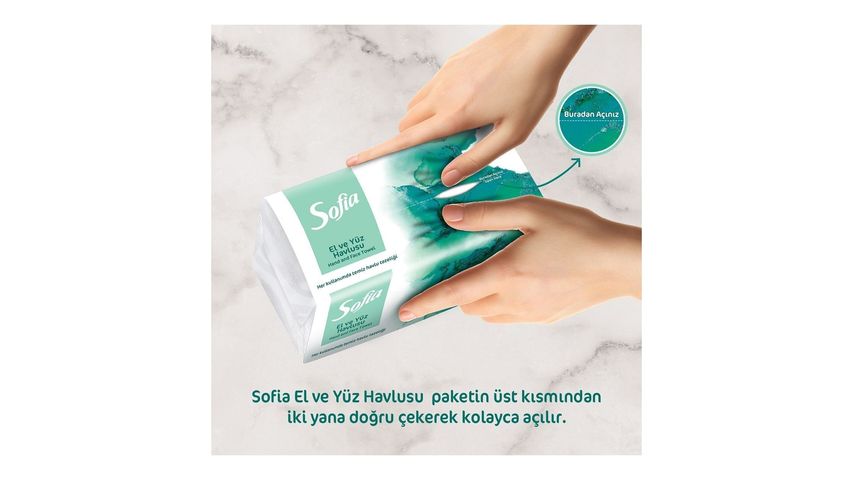 Sofia Hand and Face Towel 100 pcs
