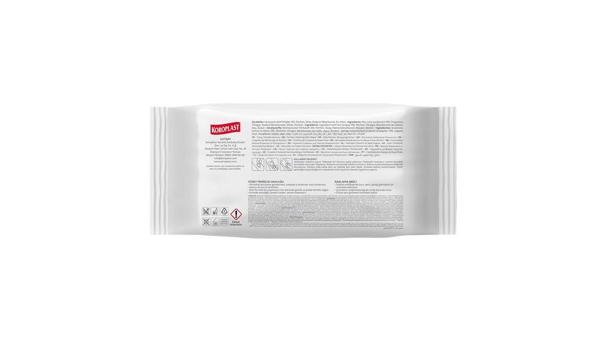 Koroplast Surface Cleaning Towel White Soap Scented 100 Pieces