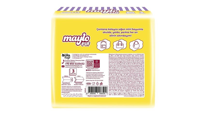 Maylo Puf Mini Mendil 80'li