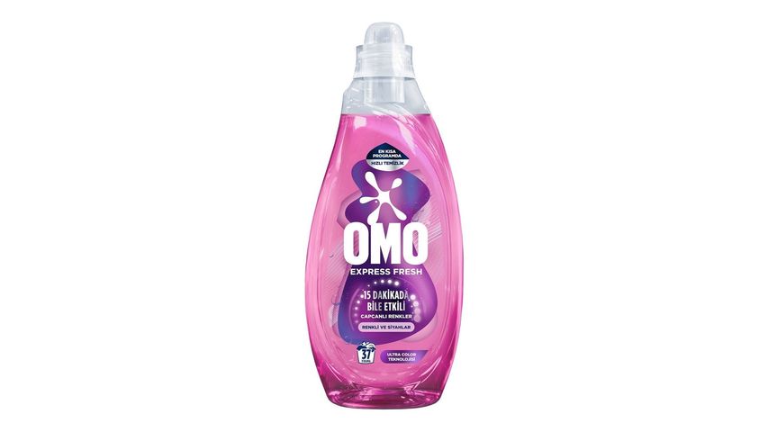 Omo Express Fresh Vibrant Colors Liquid Detergent for Colored & Blacks 1480 ml