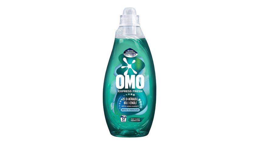 Omo Express Fresh Kötü Koku Karşıtı Beyazlar & Renkliler için Sıvı Deterjan 1480 ml