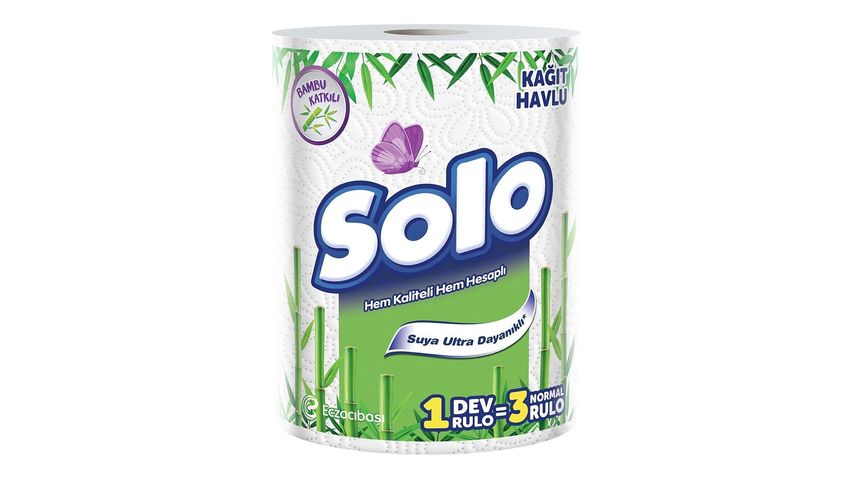 Solo Paper Towel 1'=3 Giant Roll Bamboo