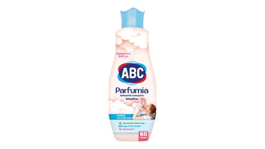 ABC Parfumia Sensitive Konsantre Çamaşır Yumuşatıcısı 1440 ml
