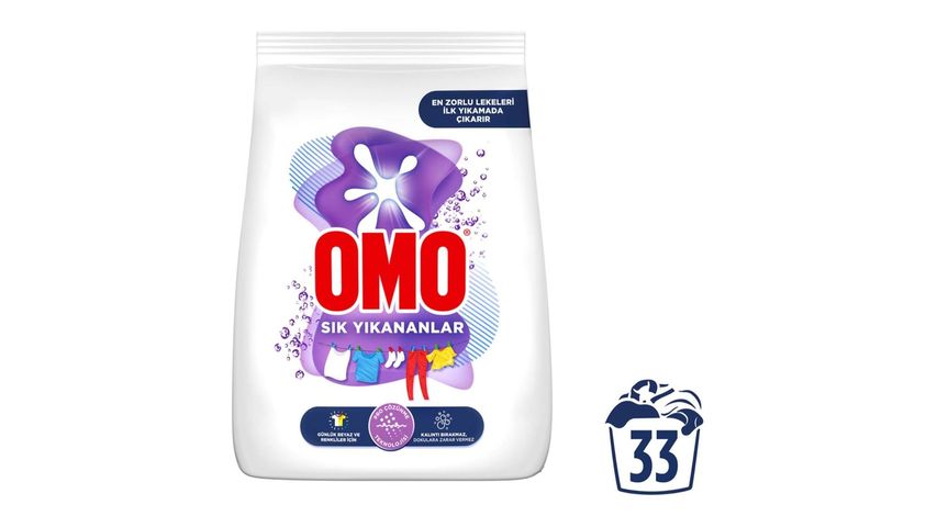 Omo Powder Laundry Detergent Frequently Washed Stain Remover 5 kg