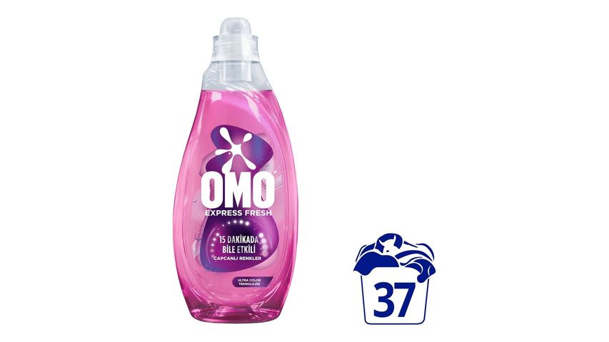 Omo Express Fresh Vibrant Colors Liquid Detergent for Colored & Blacks 1480 ml