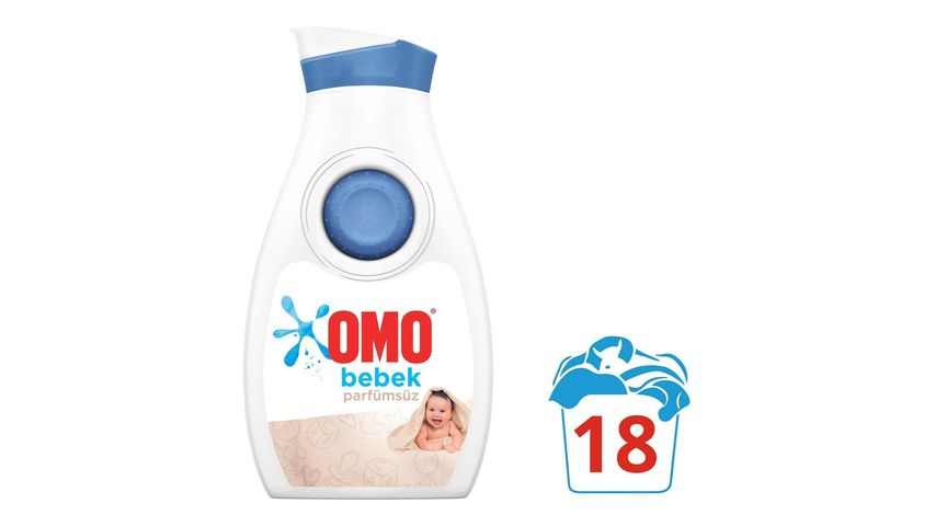 Omo Bebek Parfümsüz Hipoalerjenik Sıvı Çamaşır Deterjanı 900 ml