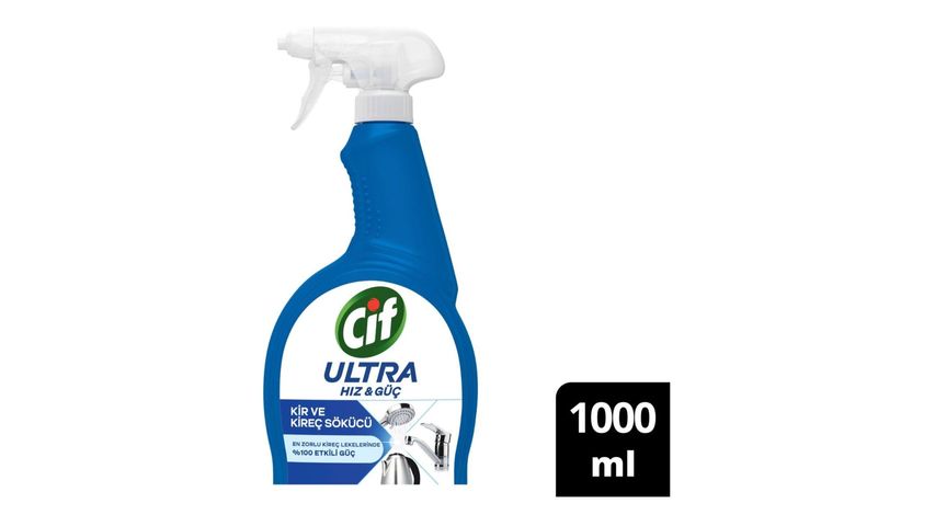 Cif Ultra Speed ​​& Power Limescale Remover Spray 1000 ml