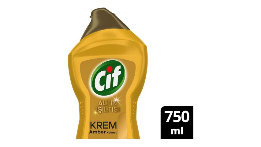 Cif Krem Yüzey Temizleyici Altın Işıltısı 750 ml