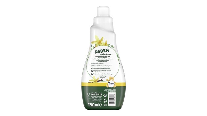 Yumoş Doğal Özler Çamaşır Yumuşatıcısı Vanilya 1,2 L